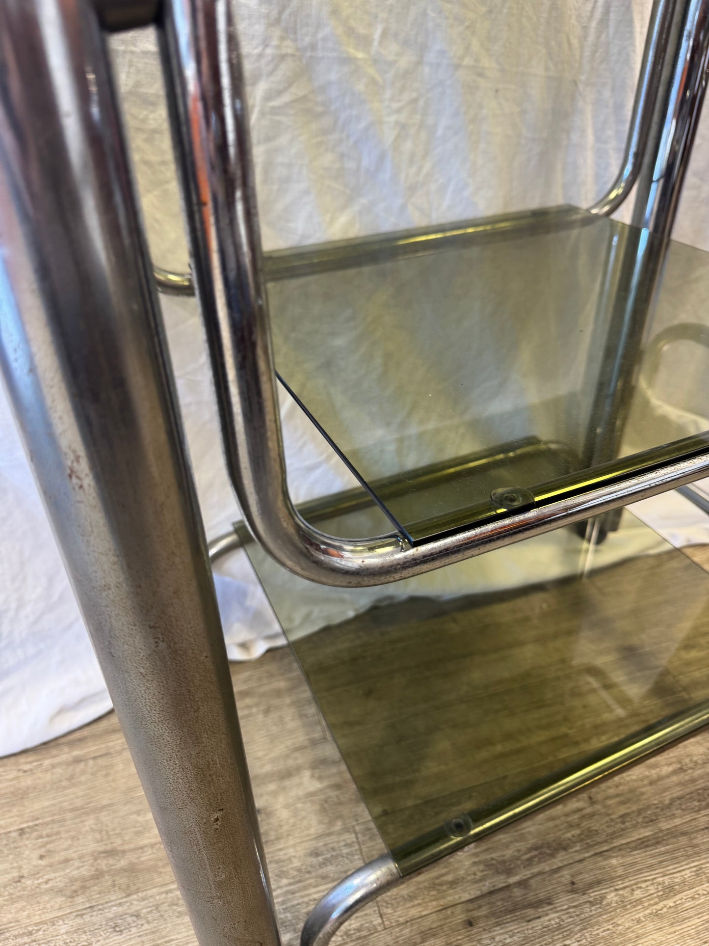 Desserte à roulettes 70s