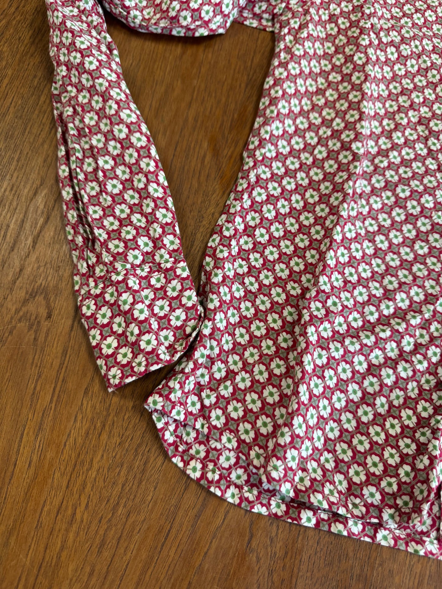 Chemise à fleurs 70s