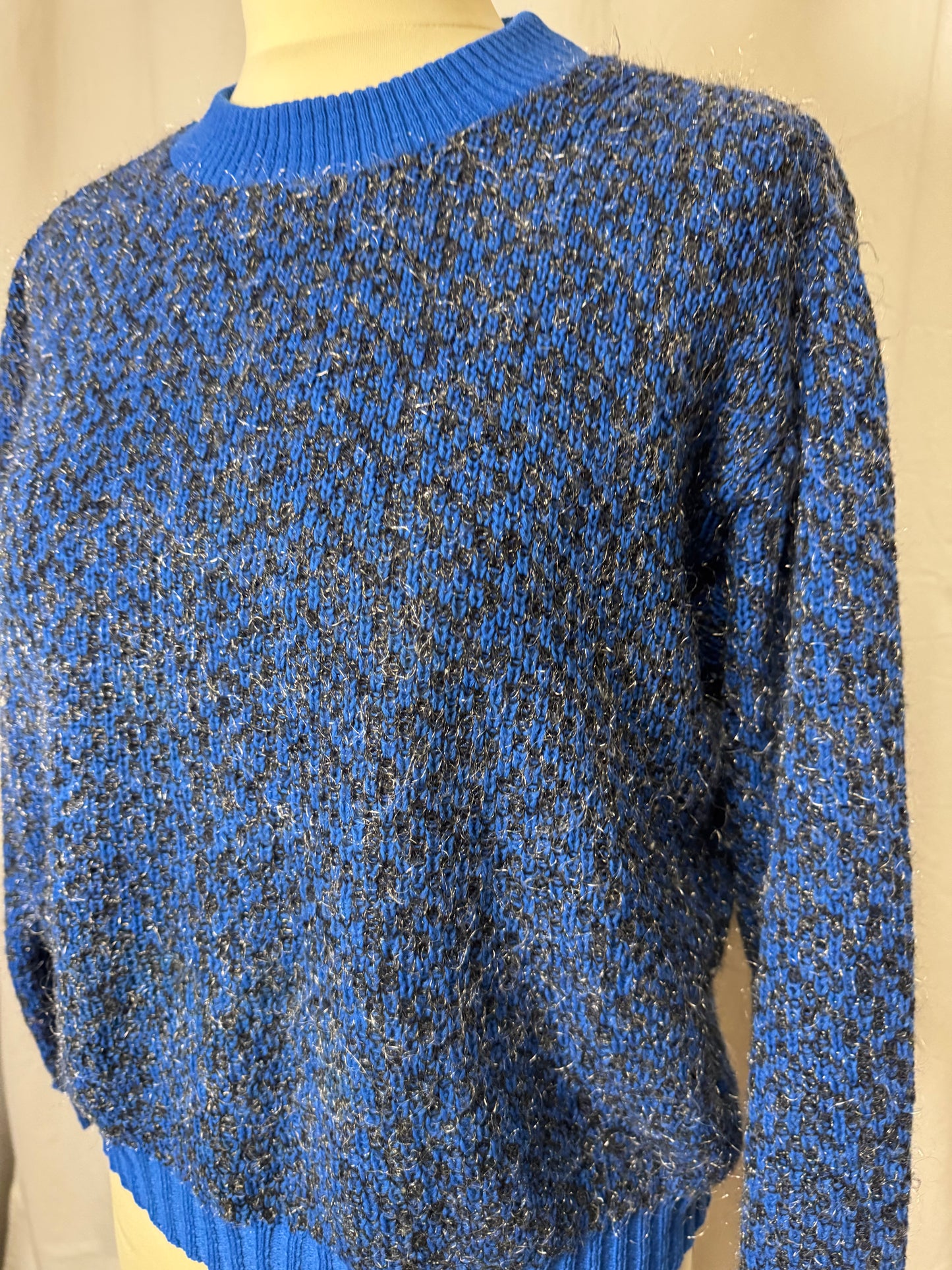Pull bleu 80s