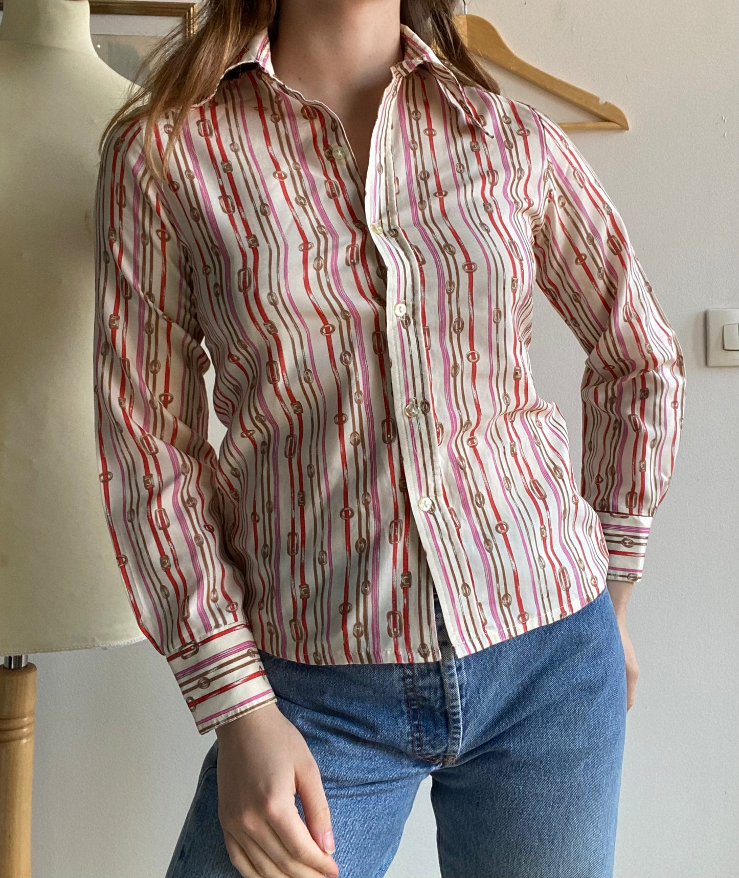 Chemise à motif 70s