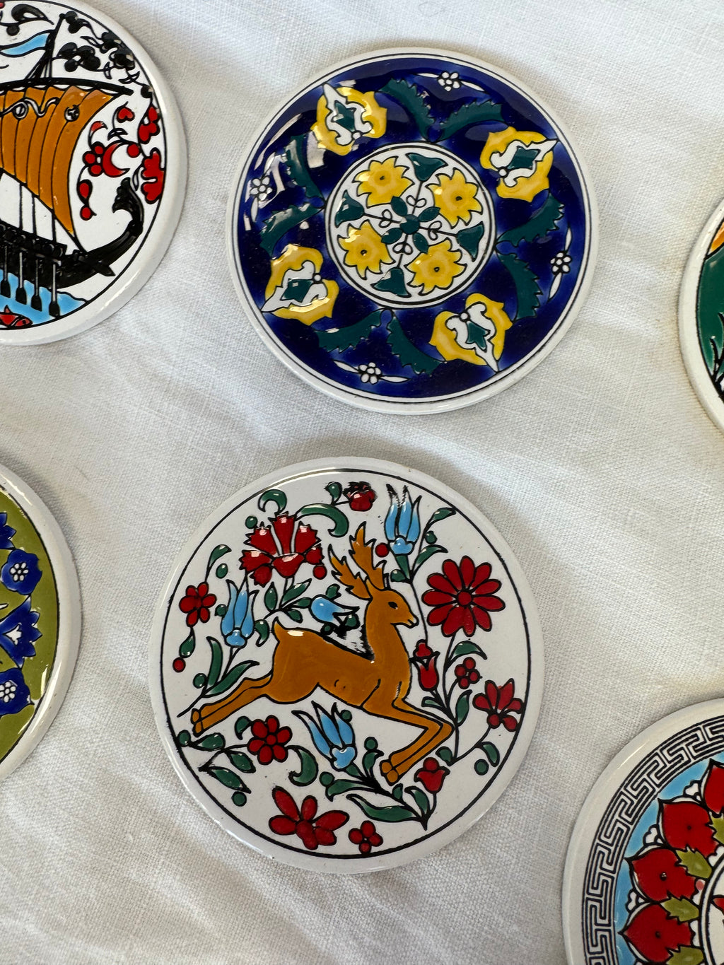 Dessous de verres en céramique
