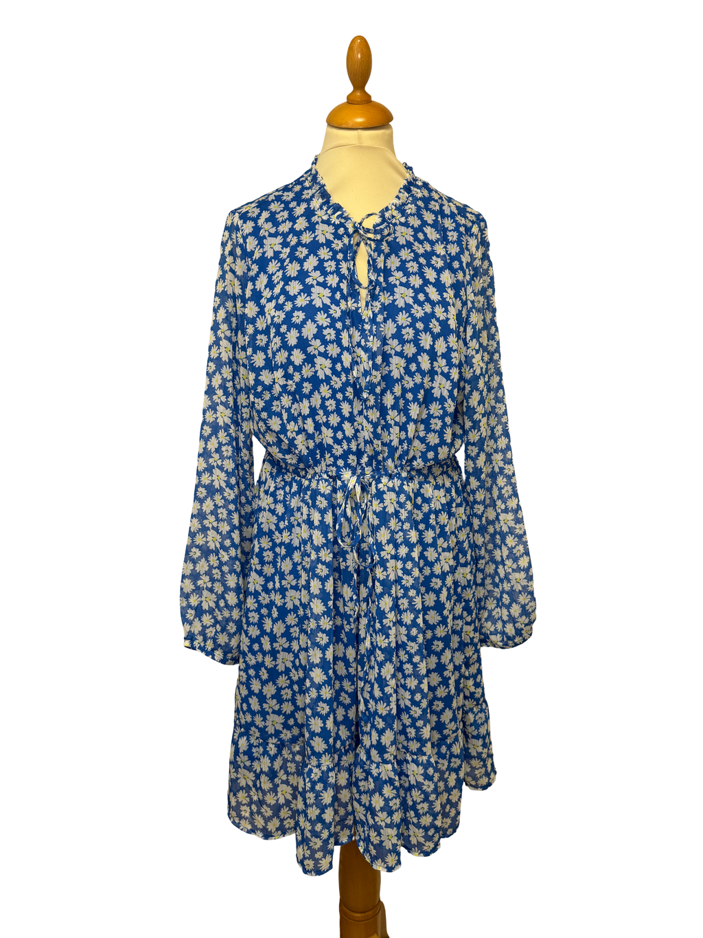 Robe à fleurs bleu