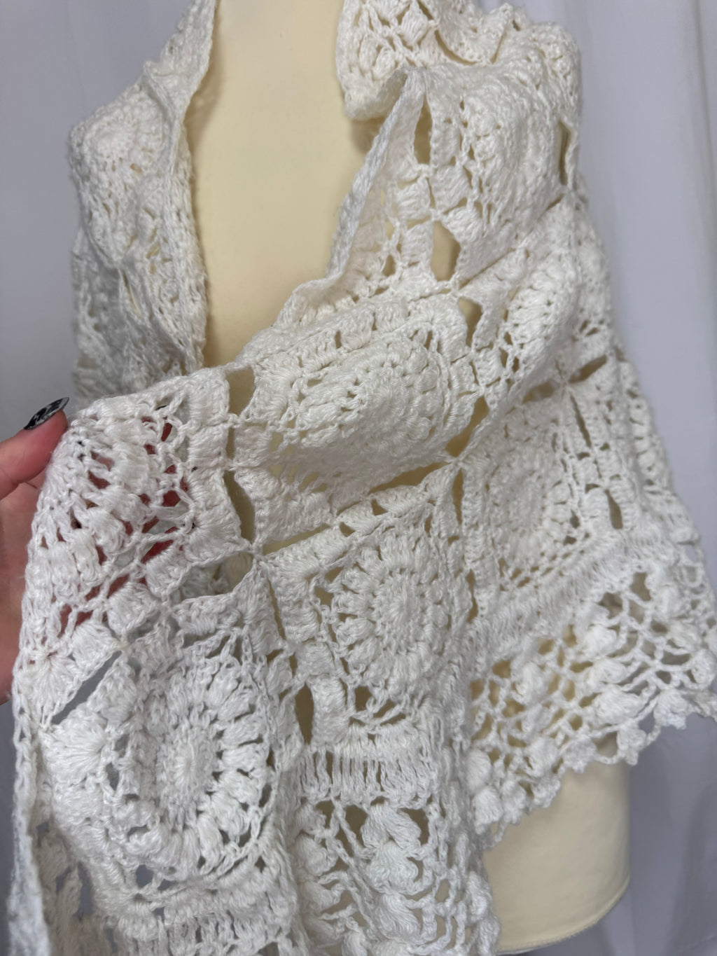 Châle en crochet