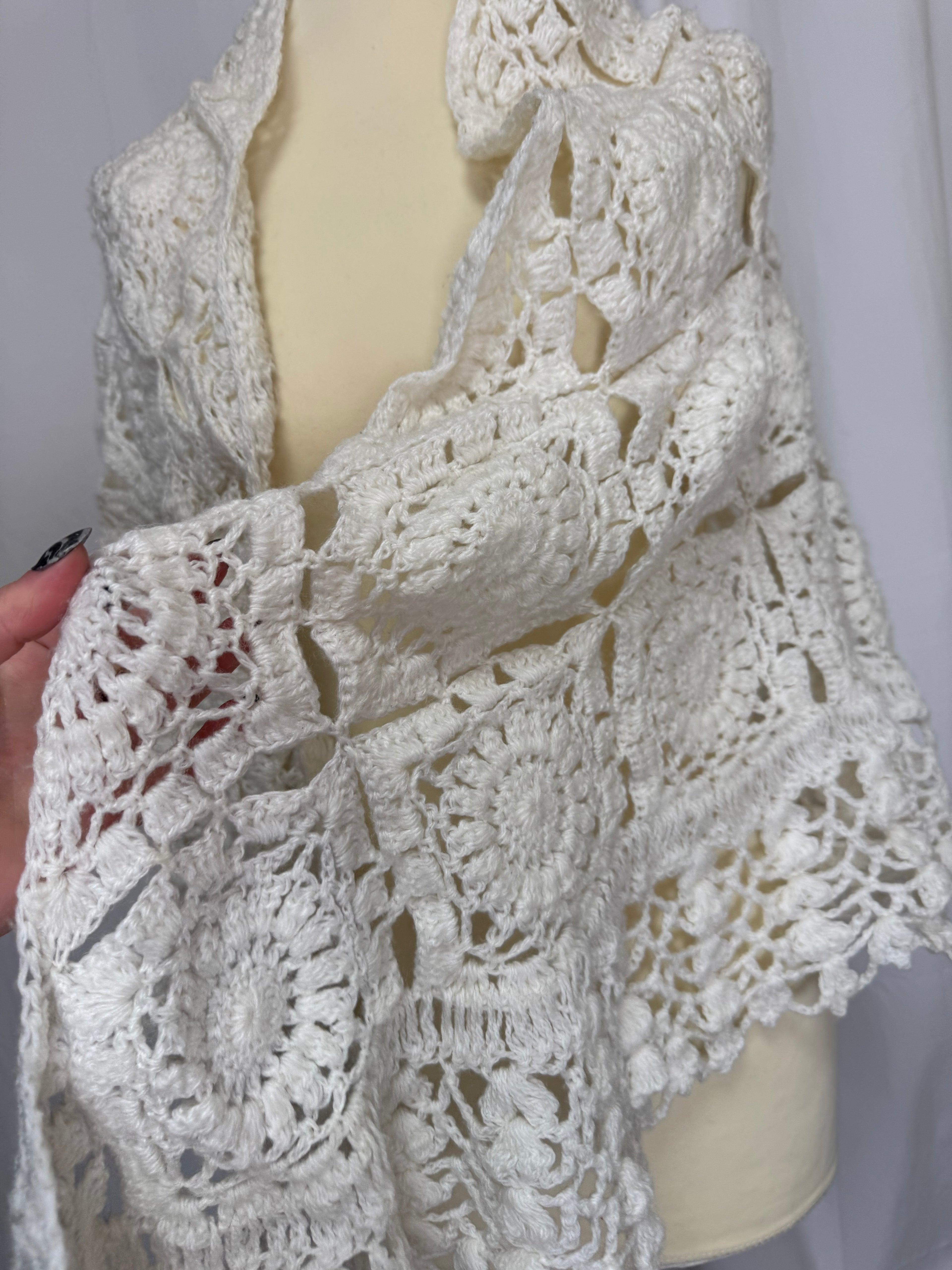 Châle en crochet