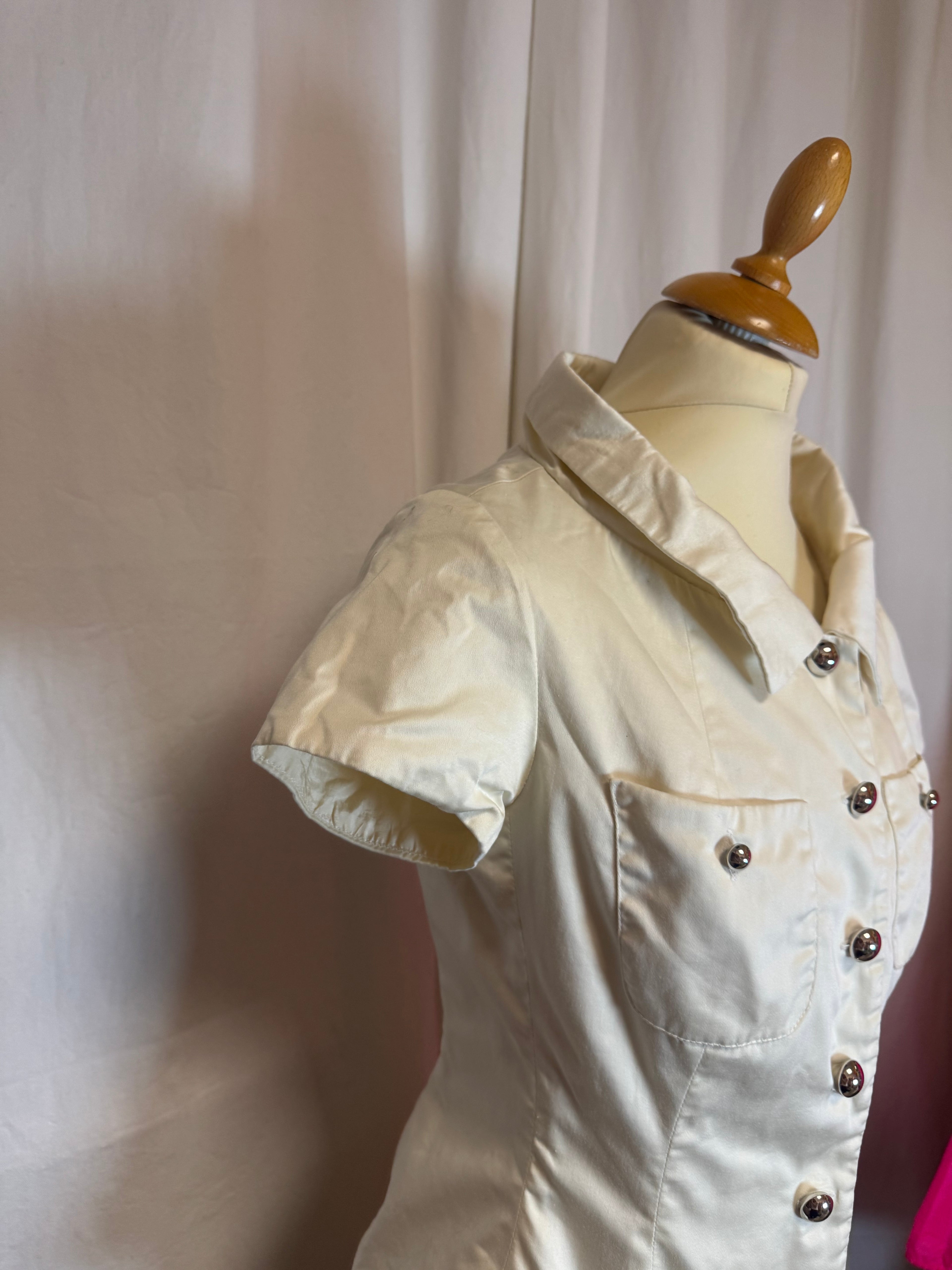 Chemise blanche 80s