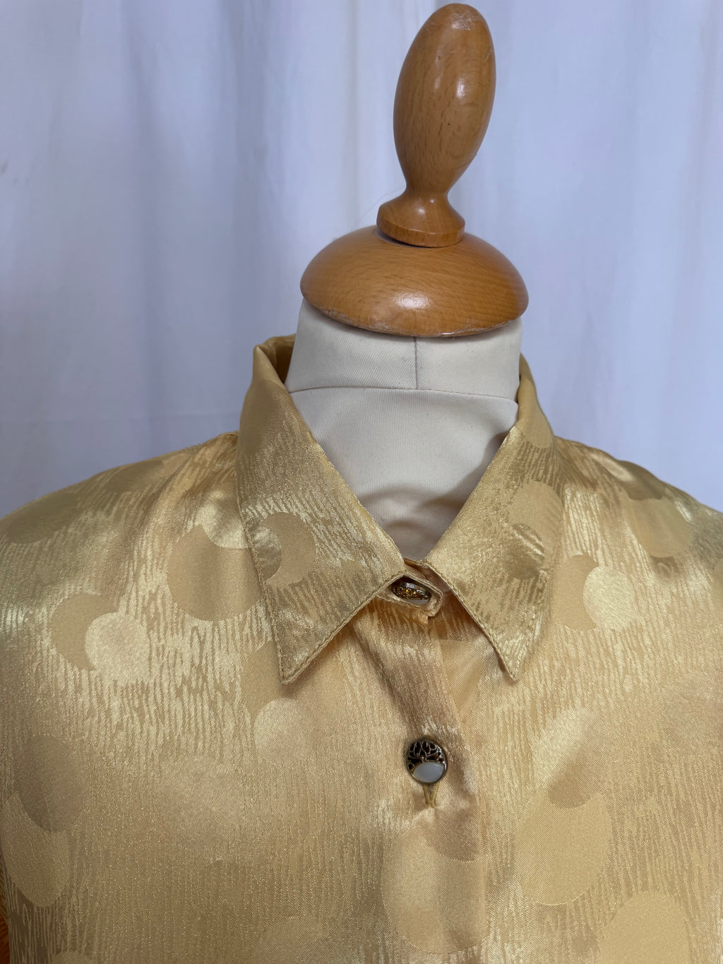 Chemise à motifs jaune