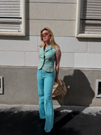 Pantalon bleu 70s