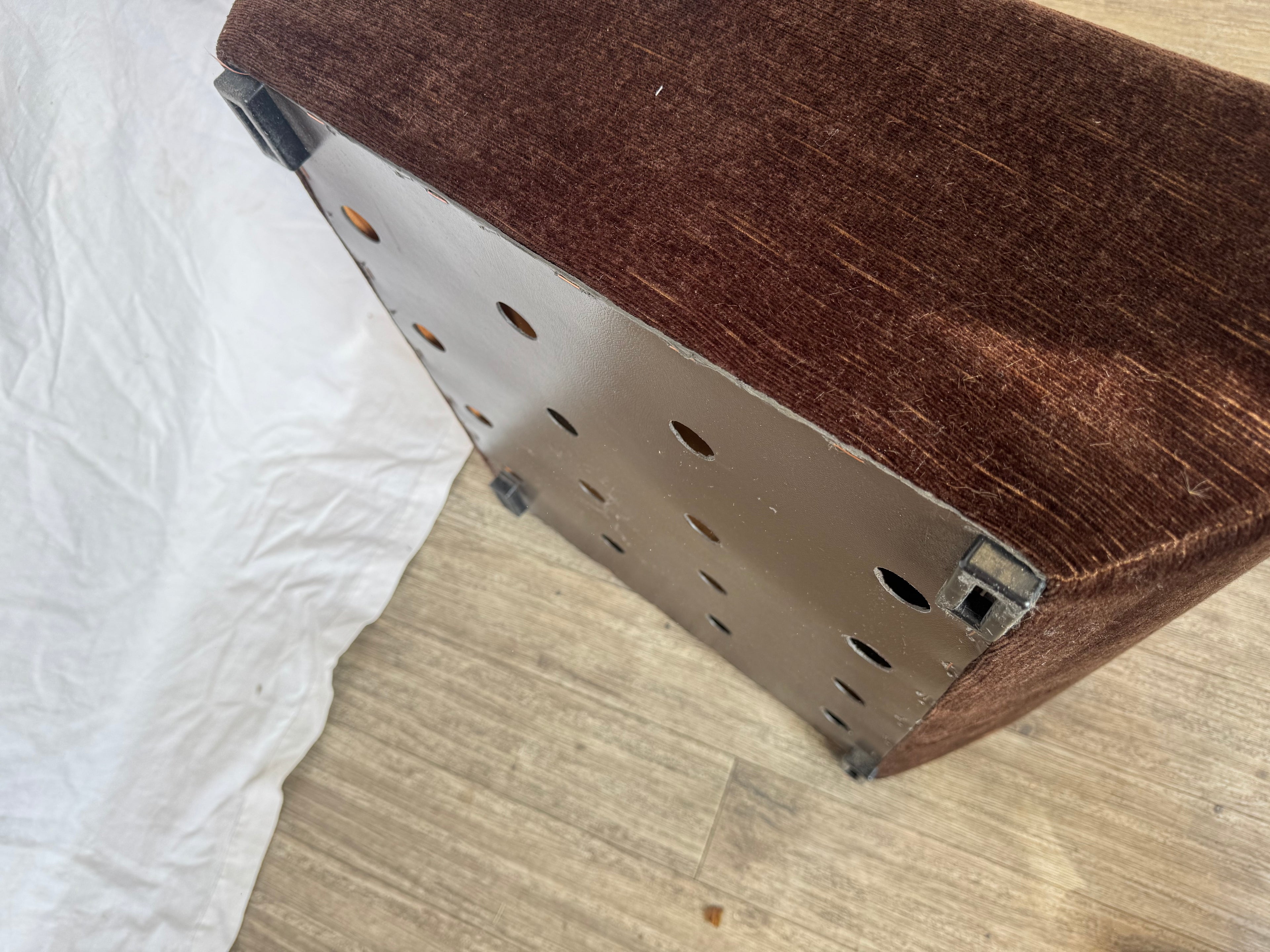 Pouf en velours