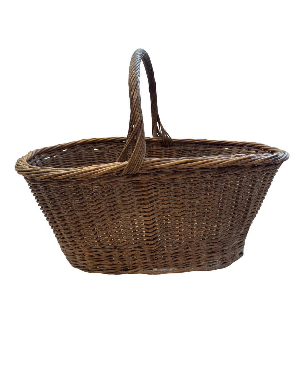 Panier en osier marron