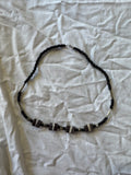 Collier noir en pierre