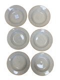 Assiettes creuses en céramique beige