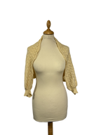 Cardigan ajourée jaune