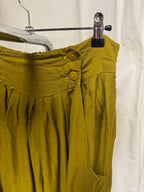 Pantalon large vert 80s