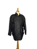 Veste en cuir brodée