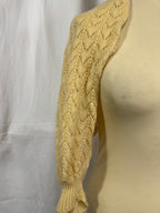 Cardigan ajourée jaune