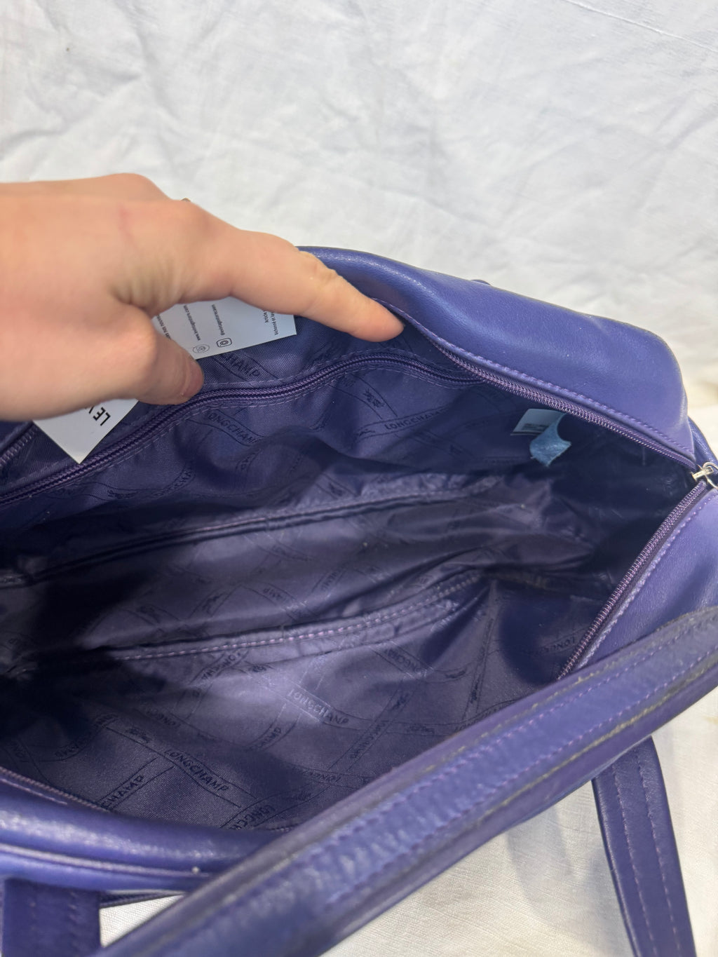 Sac à main violet Longchamp