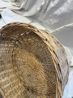 Panier en osier beige