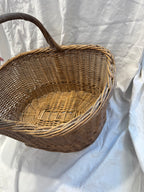 Panier en osier marron