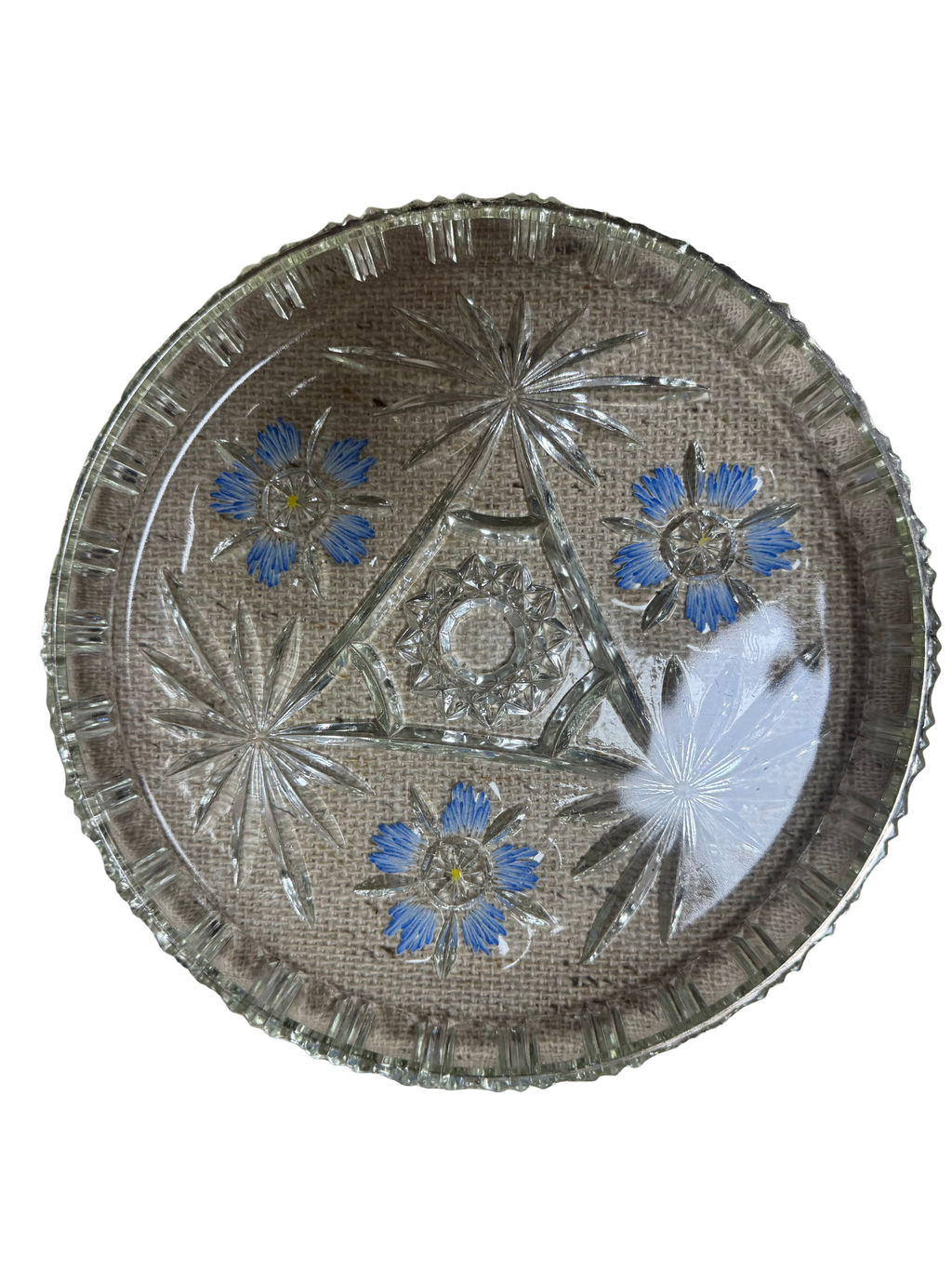 Plat de service en cristal