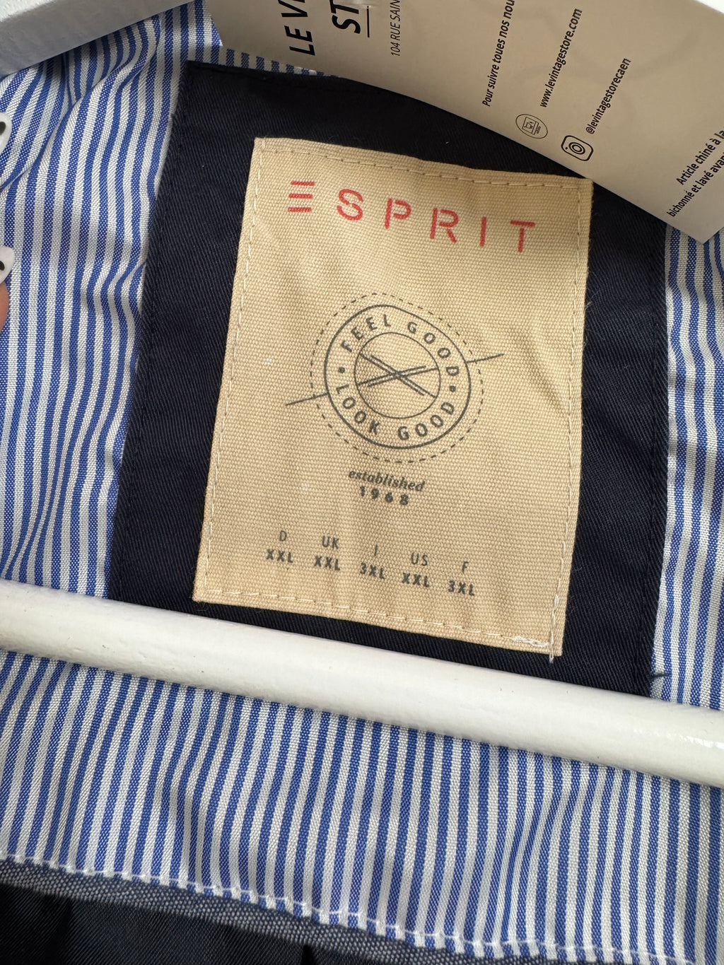 Trench-coat bleu marine Esprit