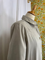 Veste longue brodée