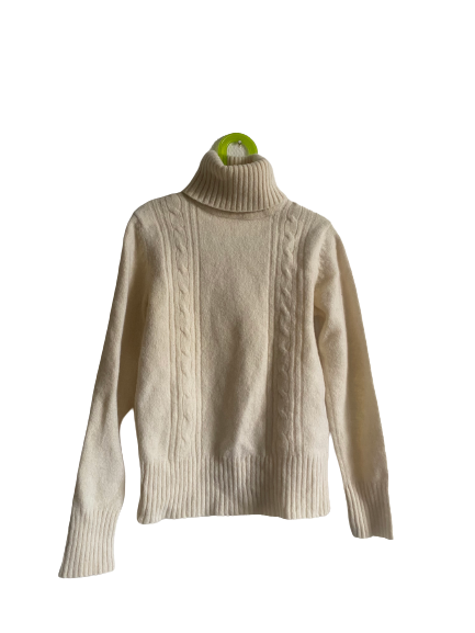 Col roulé beige