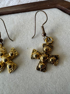 Boucles d'oreilles croix