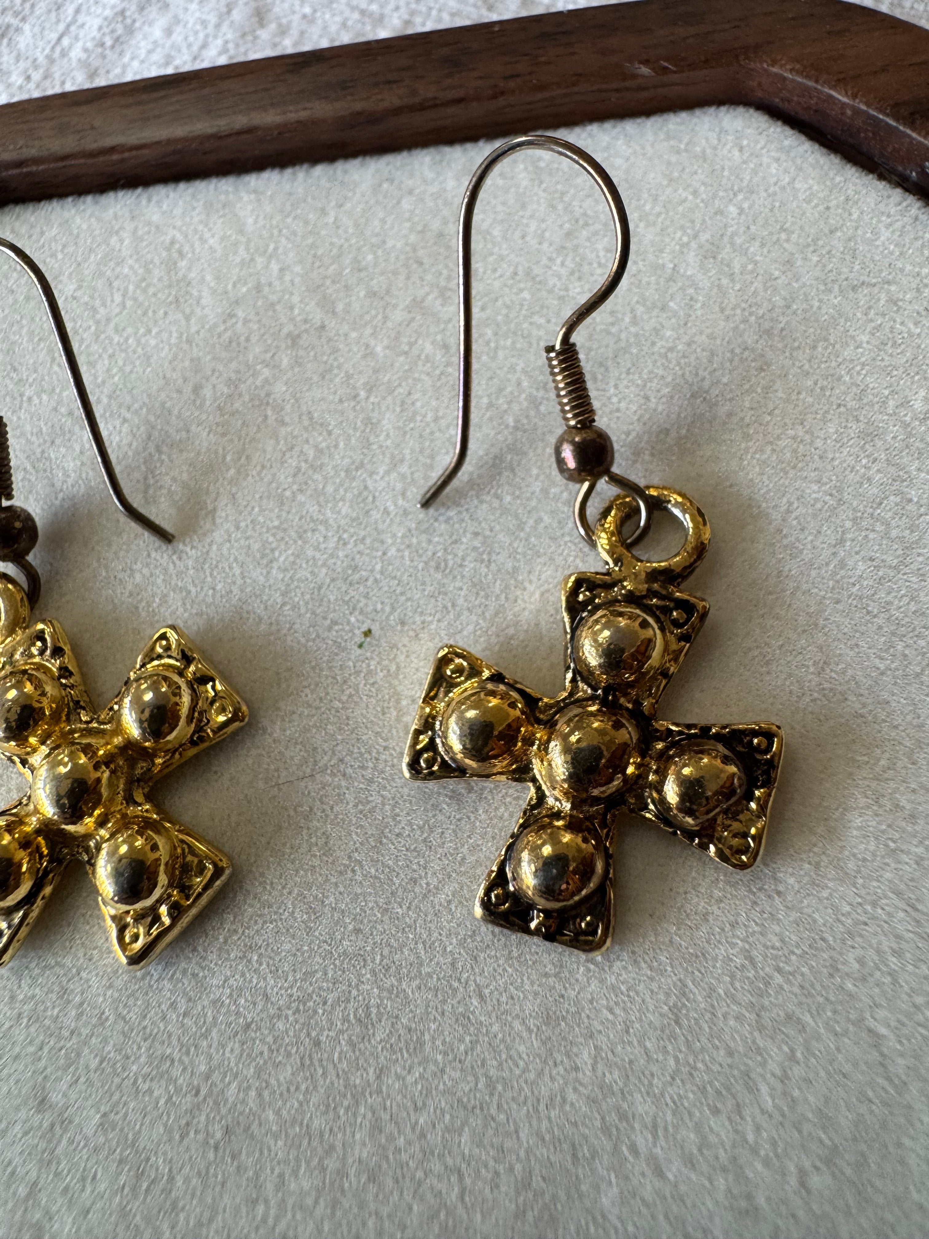 Boucles d'oreilles croix