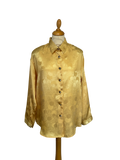 Chemise à motifs jaune