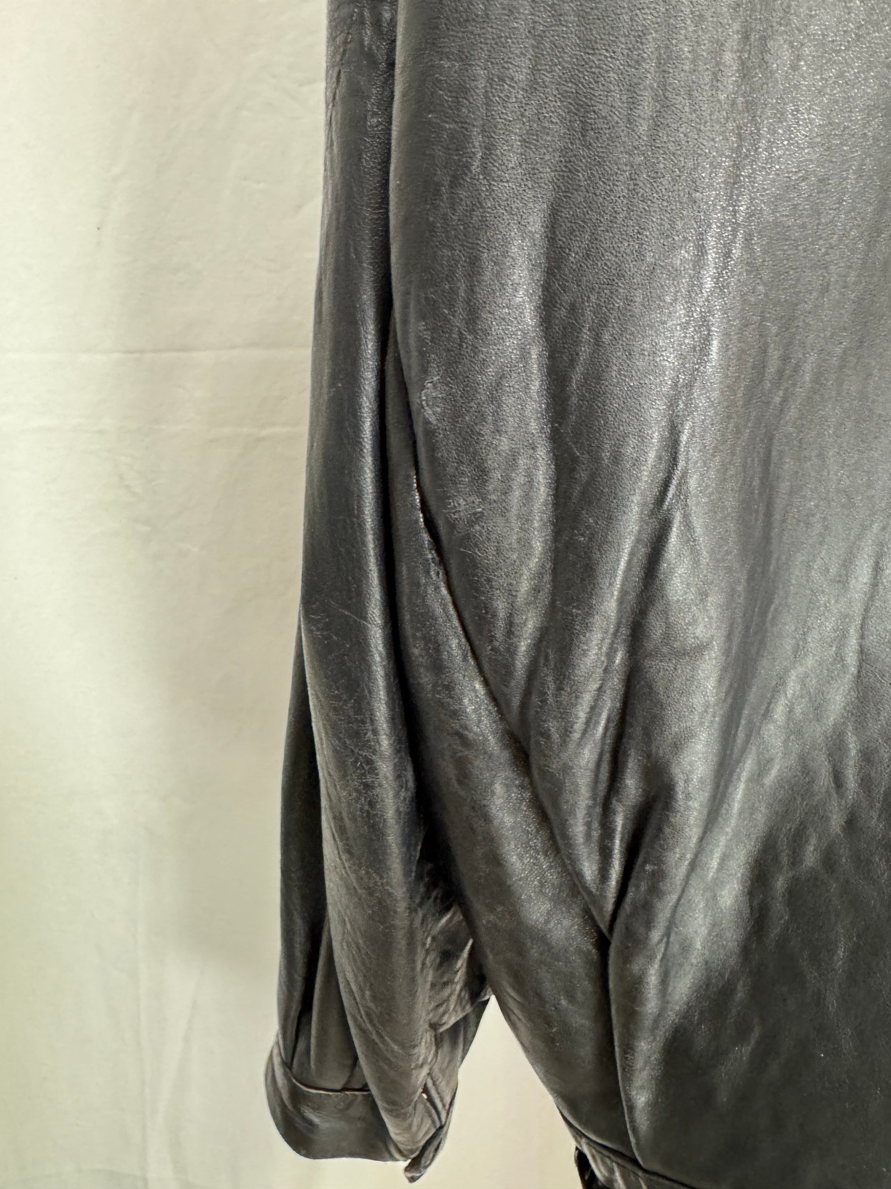 Veste en cuir 80s