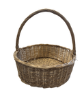 Panier en osier beige