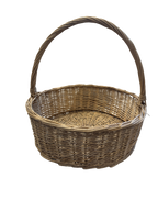 Panier en osier beige