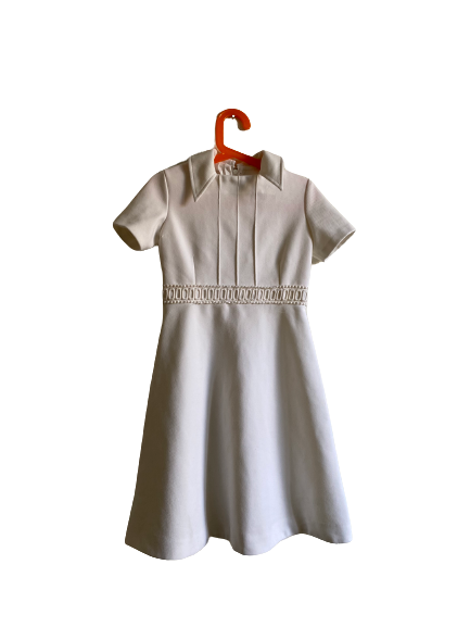 Robe blanche 70s