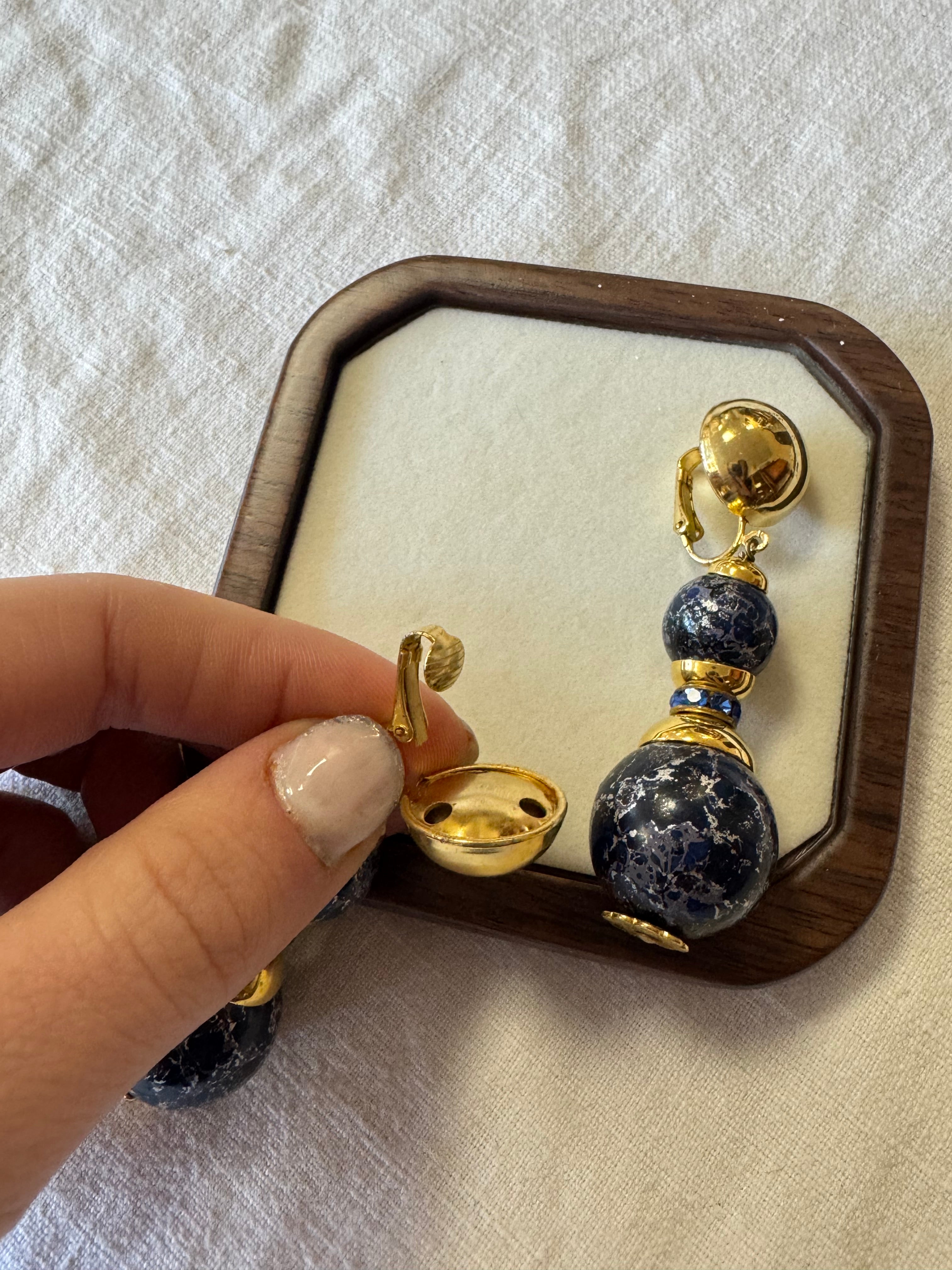 Boucles d'oreilles à clip pendante