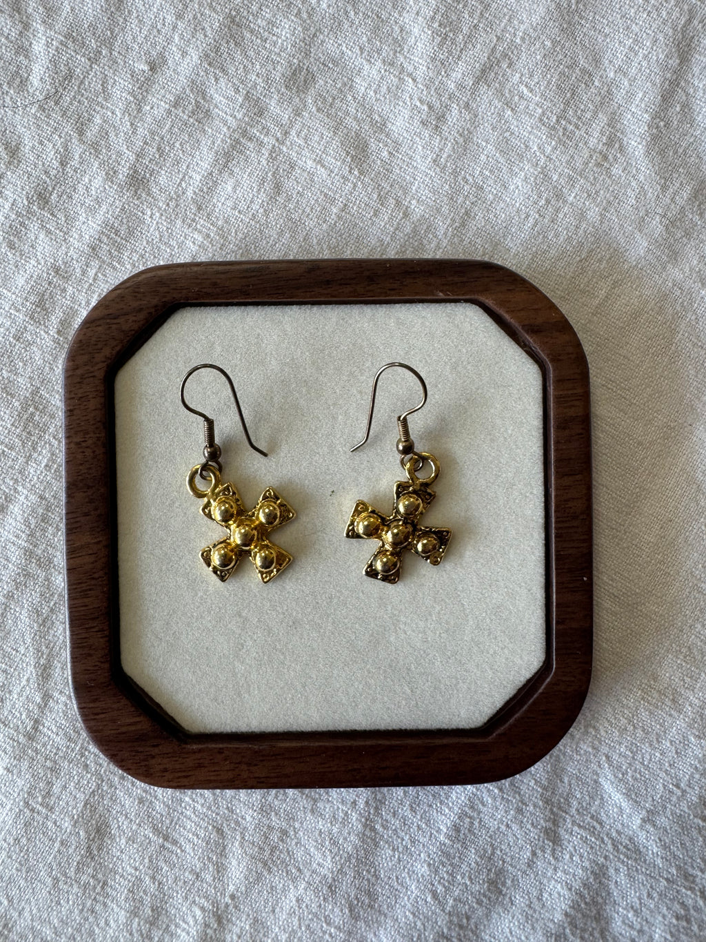 Boucles d'oreilles croix