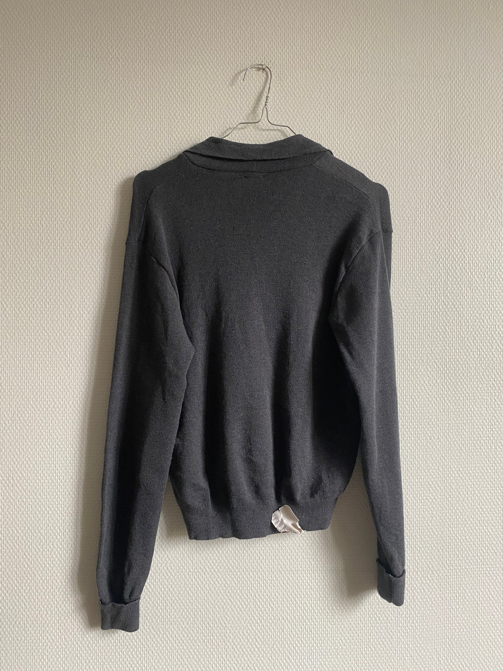 Gilet gris en laine