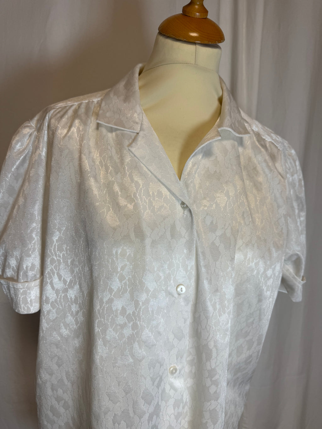 Chemise à manches courtes blanche