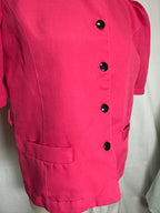 Chemise rose 80s