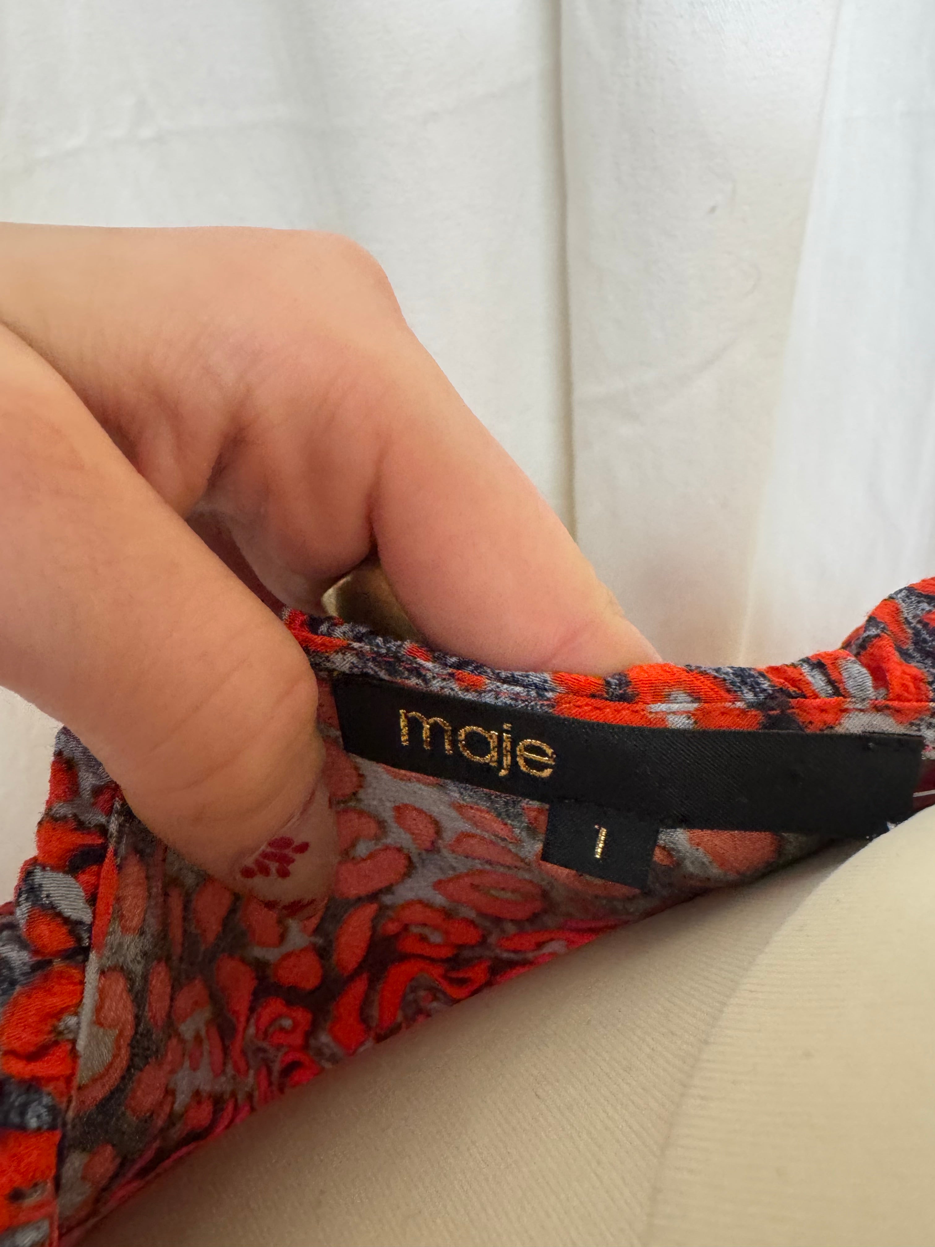 Robe à motifs Maje