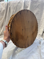 Panier en osier rond