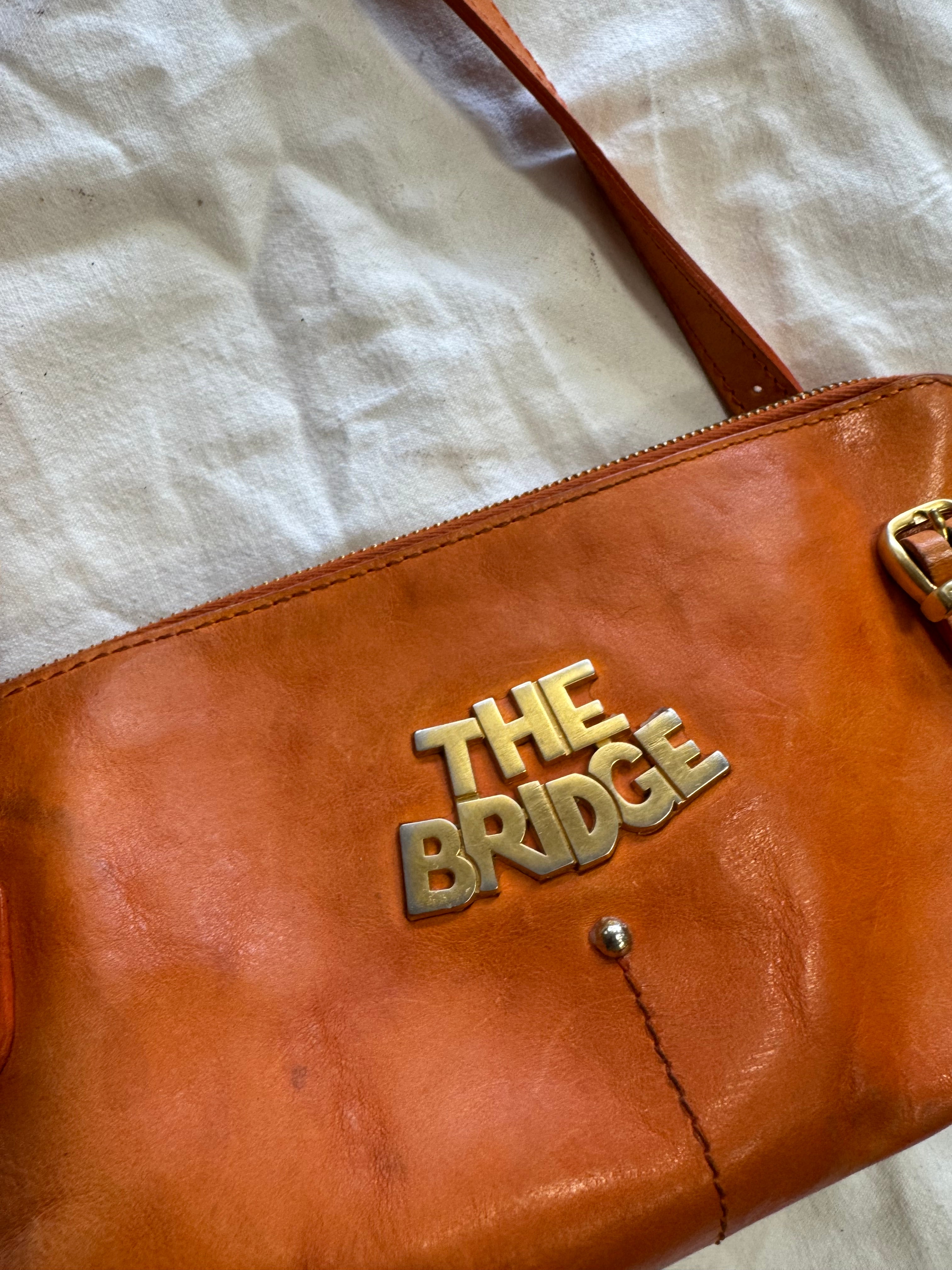 Sac en cuir orange