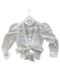 Blouse blanche transparente