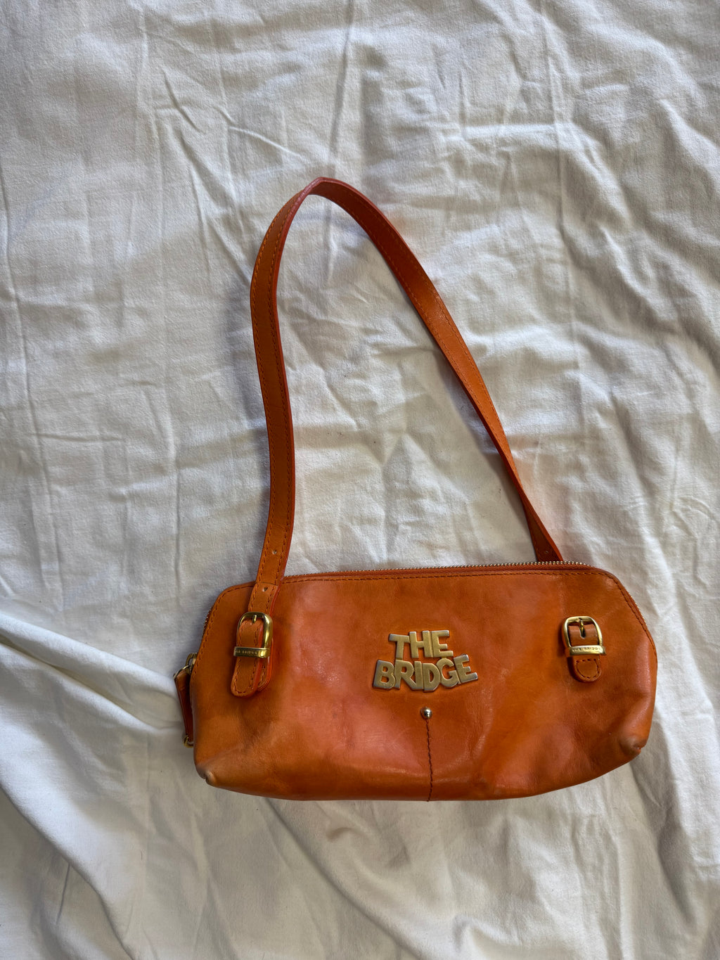 Sac en cuir orange