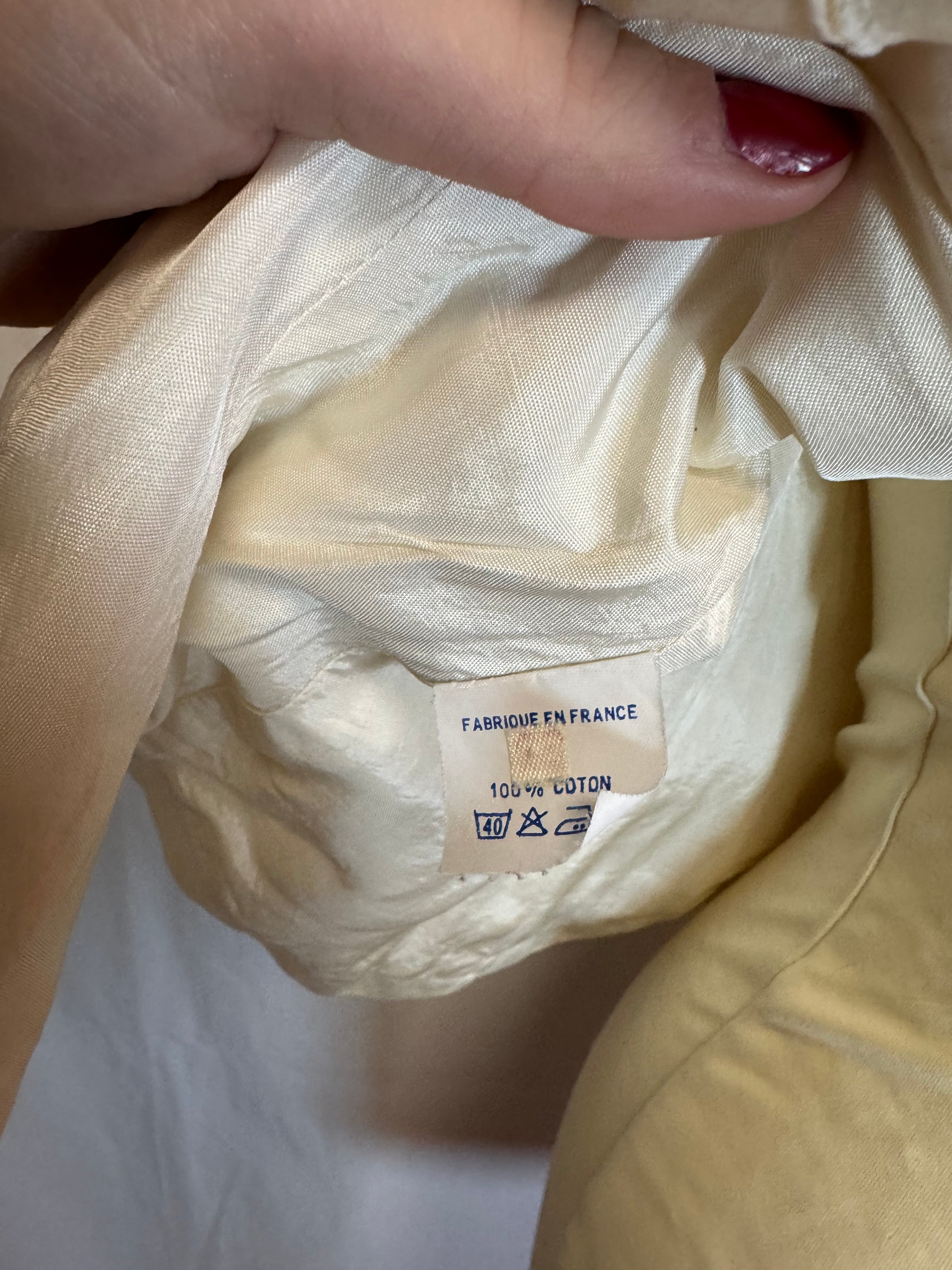Chemise blanche 80s