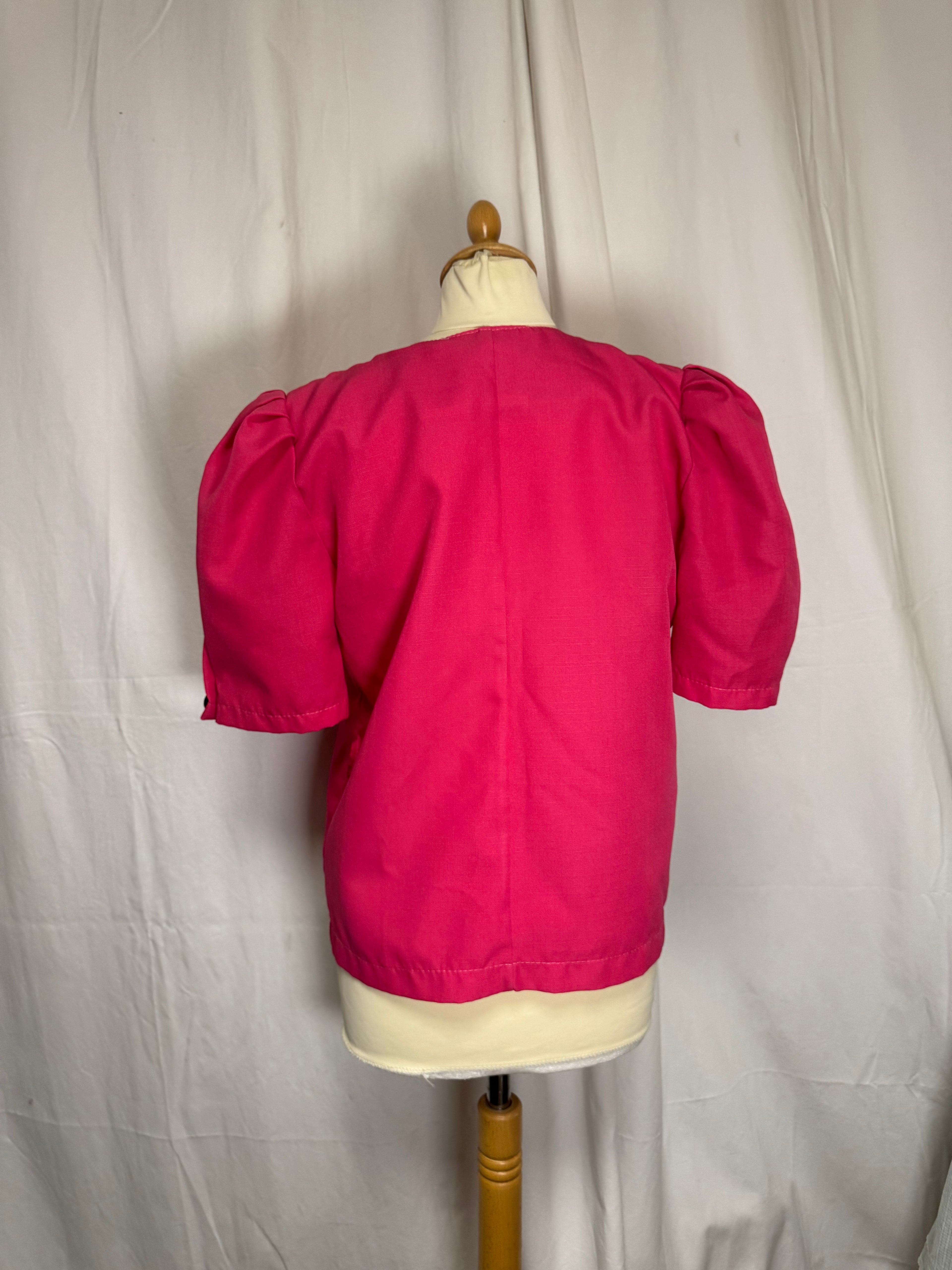 Chemise rose 80s