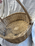 Panier en osier beige