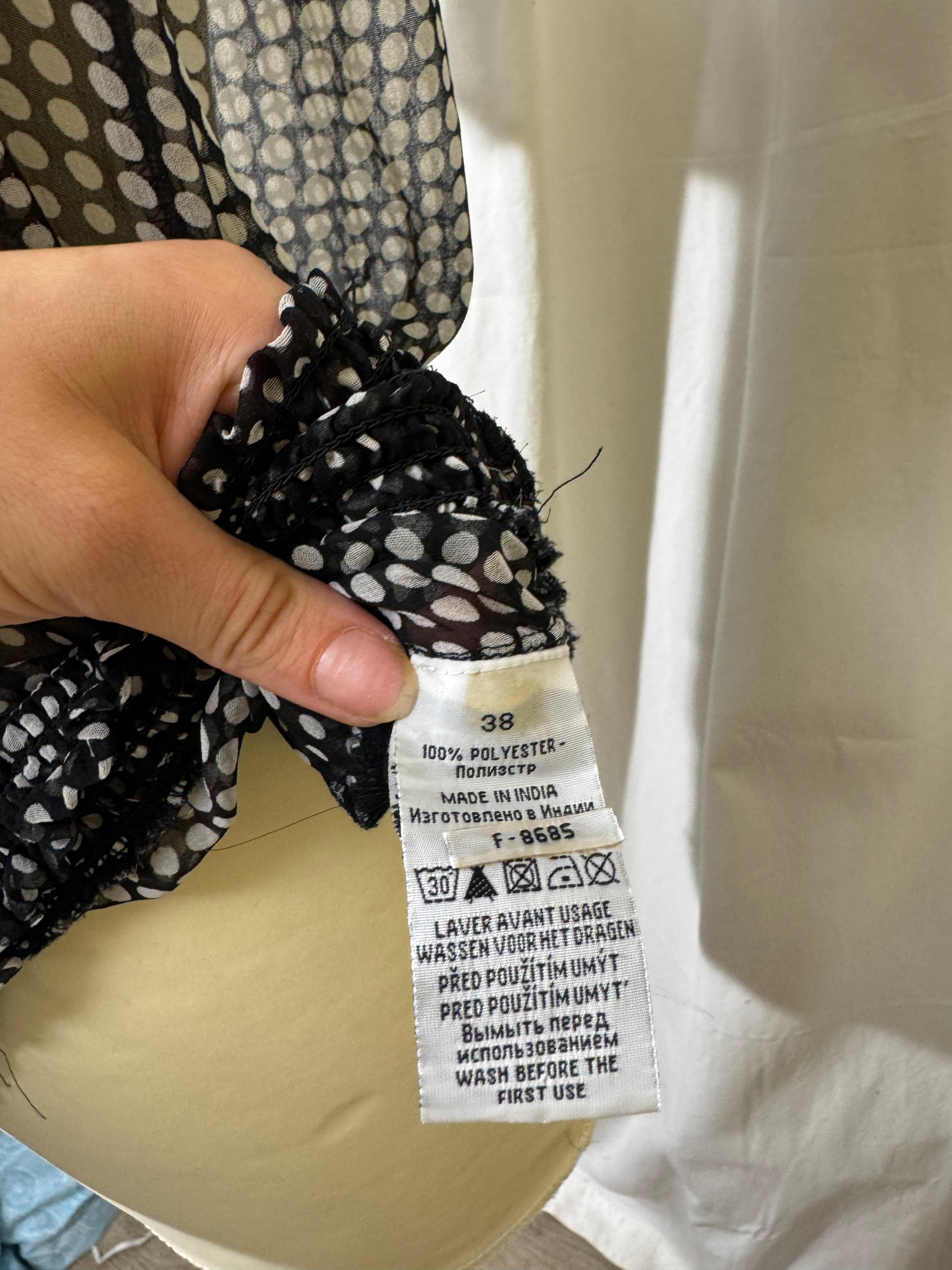 Blouse à pois