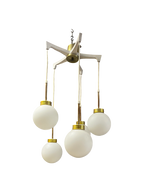 Lustre à boules en verre 1970