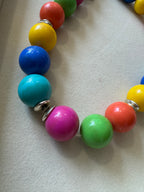 Collier multicolore 80s