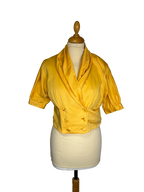 Blouse jaune 80s